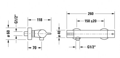 TERMOSTATICA DUCHA B.1 DURAVIT